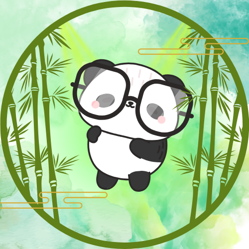 パンダ, 竹林, 眼鏡, アイコン