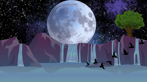 夜空, 月, パソコン壁紙, 壁紙