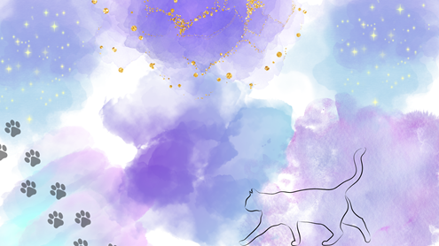 足跡, 猫, パソコン壁紙, 壁紙