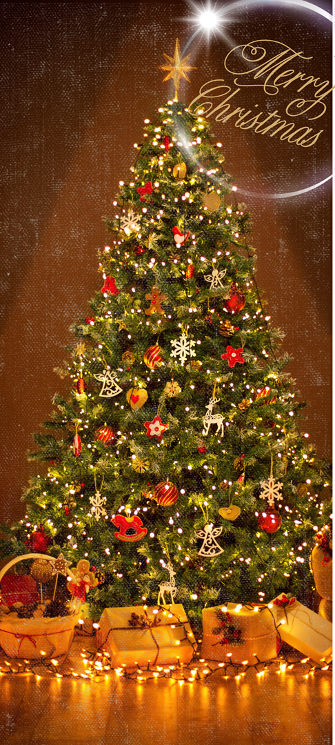 クリスマス, ツリー, スマホ用壁紙, 壁紙