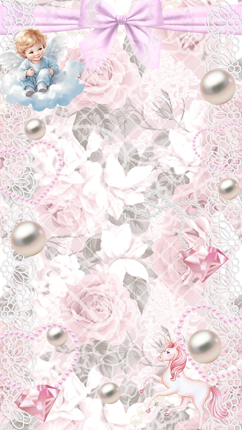 花, 真珠, スマホ用壁紙, 壁紙