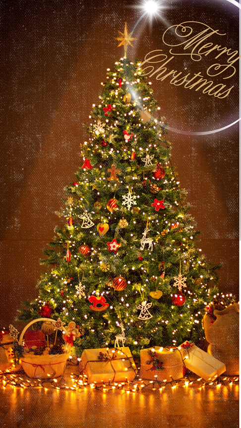 クリスマス, ツリー, スマホ用壁紙, 壁紙